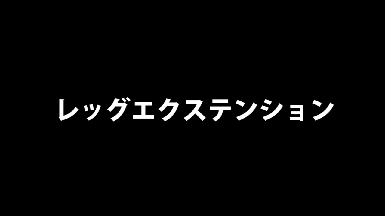 レッグエクステンション